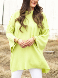 Oversize High Neck Urban Ribbed Tunic - Image 14