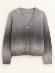 Trendy Gradient Color Long Sleeve Cardigan Sweaters for Women - Image 2