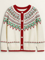 Contrast Color Ethnic Style Crochet Cardigan Sweaters for Women - Image 2