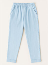 Summer Causal Solid Color Comfy Staight Leg Pants for Women - Image 3