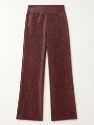 High Waist Bling Solid Color Wide Leg Pants for Women - Image 3