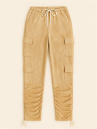 Women's Vintage Outdoor Printed Fitted Cargo Pants with Pockets - Image 4