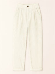 Women's Simple Solid Color High Waist Corduroy Pants - Image 7