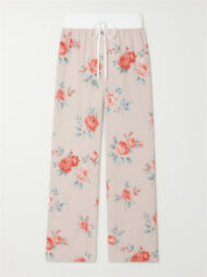 Women's Casual Floral Printed Drawstring Wide-Leg Pants - Image 8