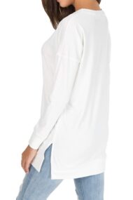 Women's Long Sleeve Side Slit Loose Tops (Buy 3 Free Shipping) - Image 3