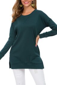 Women's Long Sleeve Side Slit Loose Tops (Buy 3 Free Shipping) - Image 10