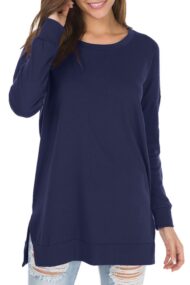 Women's Long Sleeve Side Slit Loose Tops (Buy 3 Free Shipping) - Image 8