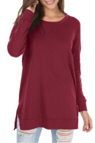 Women's Long Sleeve Side Slit Loose Tops (Buy 3 Free Shipping) - Image 9