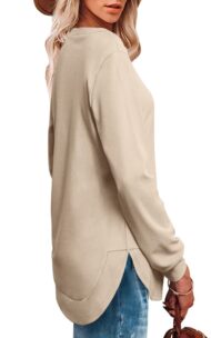 Women's High Low Curved Hem Tops - Image 5