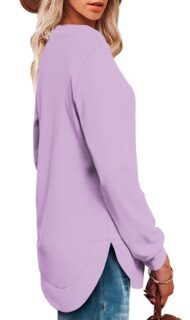 Women's High Low Curved Hem Tops - Image 10