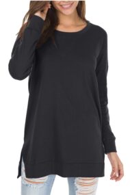 Women's Long Sleeve Side Slit Loose Tops (Buy 3 Free Shipping) - Image 4