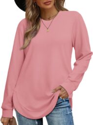 Women's High Low Curved Hem Tops - Image 7