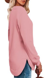 Women's High Low Curved Hem Tops - Image 8