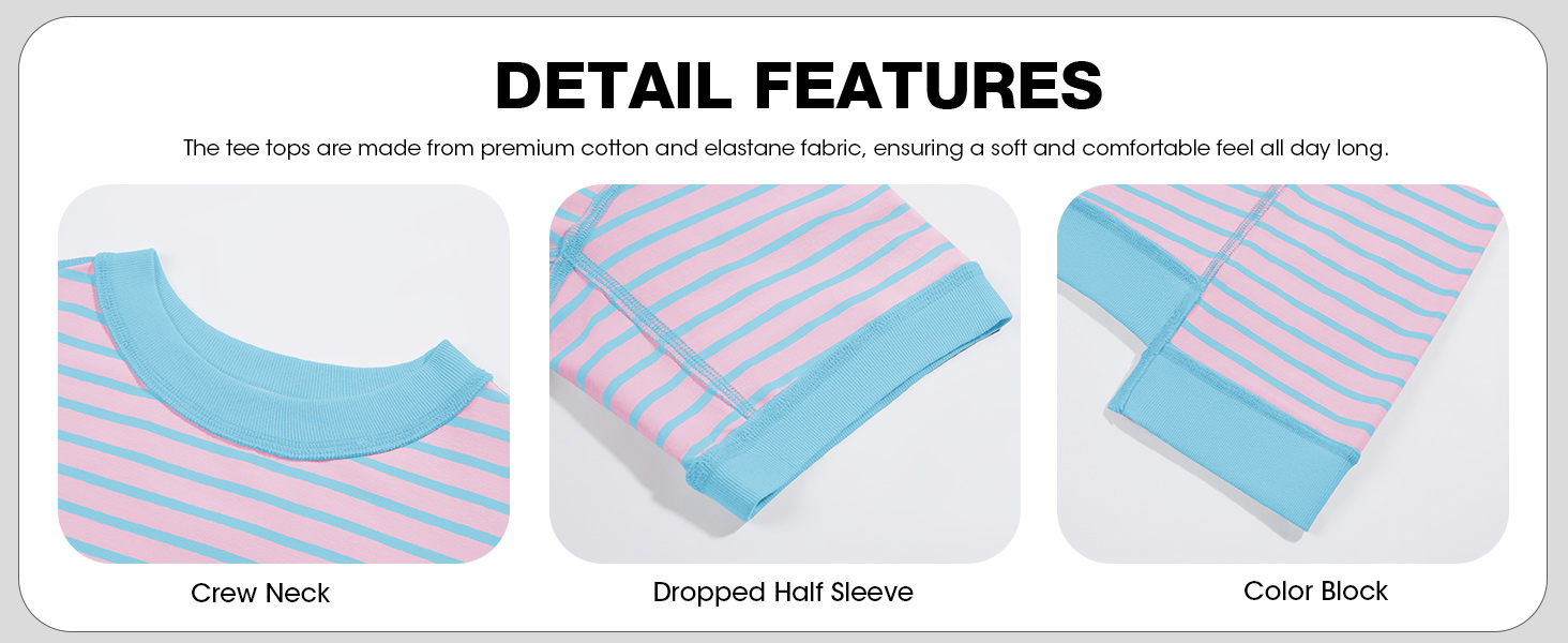 TEE SHIRTS DETAIL FEATURES