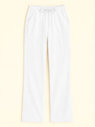 Women's Casual Solid Color Straight-Leg Drawstring Pants - Image 3