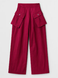 Women's Fashion Casual Detachable Pockets Wide Leg Pants - Image 2