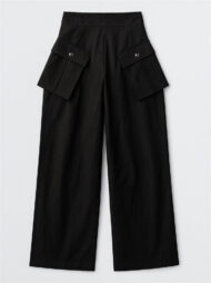 Women's Fashion Casual Detachable Pockets Wide Leg Pants - Image 3